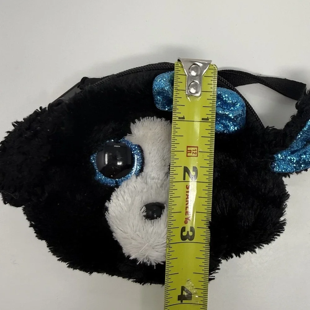 TRACEY THE DOG Ty Gear Beanie Baby Gear Wristlet Coin Purse 2013 Blue Bow